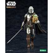 Star Wars The Mandalorian statuette PVC ARTFX 1/10 Mandalorian & Grogu with Beskar Staff 18 cm