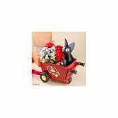 KIKI LA PETITE SORCIERE - Jiji chariot rouge - Diorama Planter 11.5cm