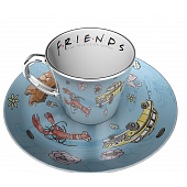FRIENDS - Tasse à café miroir et soucoupe