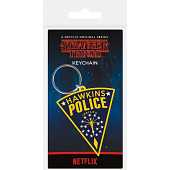 Stranger Things - Hawkins Police Rubber Keychain