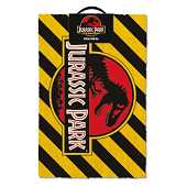 Jurassic Park - Tapis de porte Warning