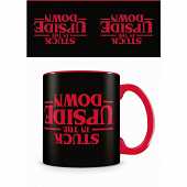 Stranger Things - Stuck in the Upside Down Black Mug