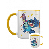 Pyramid International Lilo & Stitch Stitch en Scrump Geel Tweekleurige Mok