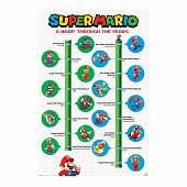 SUPER MARIO - maxi poster - A WRAP THROUGH THE YEARS