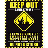 Gamer at Work - Mini Poster