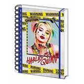 Birds of Prey - Harley Quinn Warning A5 Wiro Notebook