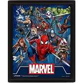 Marvel - Ic&ocirc;nes Cin&eacute;matique Affiche lenticulaire 3D 28,7 x 23,5c