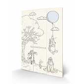 Winnie l'Ourson - Splendiferous Impression sur Bois 20 X 29.5 cm