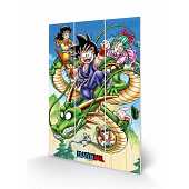 Dragon Ball - S'envoler dans le ciel Impression sur Bois 20 X 29