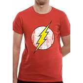 The Flash - Distressed Logo T-Shirt - L