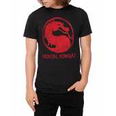 Mortal Kombat - Distressed Logo T-Shirt - L
