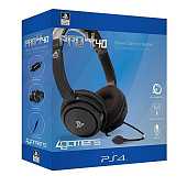 4Gamers - PRO 4-40 PS4 Licensed Wired Stereo Gaming Headset Blac