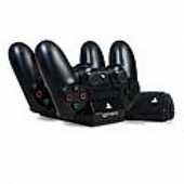 4Gamers - PS4 Licensed Charge+ Twin Charging Dock with Cleaning