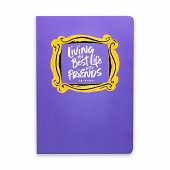 Friends - Carnet de notes A5 flexible "J'aimerais mieux regarder