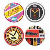 Retour vers le Futur - Set de 4 Sous-Verres en Céramique