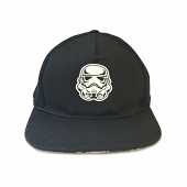 Star Wars - Casquette Snapback Noire Badge caoutchouc avec logo 