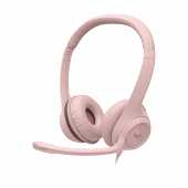 Logitech - H390 USB Wired Headset - Pink