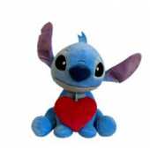STITCH - Peluche Stitch + Coeur - 50cm