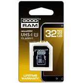 GOODRAM microSD 32 GB class 10 UHS1 with adapter