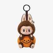 Labubu Happy Halloween Party Series-Sitting Pumpkin Vinyl Plush Pendant