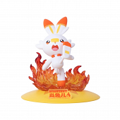 POKEMON FUNISM PRIME FIGURE MINI SCORBUNNY FLAMBINO 10CM