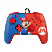 PDP - Manette filaire Faceoff Deluxe+ Audio Power Pose Mario