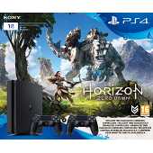 Playstation 4 Slim 1TB Black + Horizon + Extra Dualshock Black
