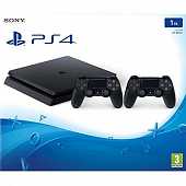Playstation 4 Slim 1TB Black + Extra Dualshock