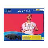 Playstation 4 500GB Black + Fifa 20 + Extra Dualshock + Ps 14Day