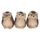 Nemesis Now - Drie Wijze Egels - Beeldjes - Crème - 8.5cm