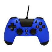 Gioteck - Manette filaire  VX4 Bleu Foncé Pour PS4/PC