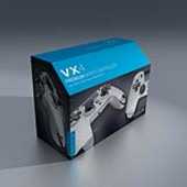 Gioteck - Manette filaire avec port mini-jack VX4 Gris Titane 