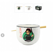 DEMON SLAYER - Bol à Ramen avec Baguette 414ml - Tanjiro