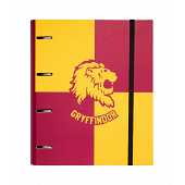 Harry Potter - Classeur Premium à 4 anneaux avec élastique Gryff