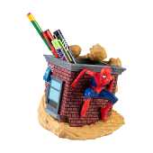 Spider-Man pennenhouder met schrijfwarensset