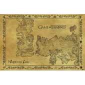 Game of Thrones - Maxi Poster Westeros and Essos Antique Map