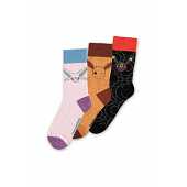 Chaussettes Pokémon Évolution d'Évoli Pack de 3 35-46