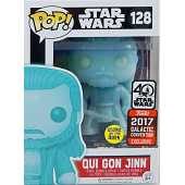 Funko POP! Star Wars Qui-Gon Jinn Holografisch Glow-in-the-Dark #128 - 2017 Exclusive