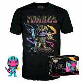 Funko Pop! & Tee: Marvel - Thanos (Blacklight) - M