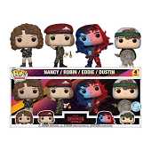 Stranger Things Nancy, Robin, Eddie & Dustin US Ex. Pop! 4pk
