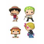 One Piece pack 4 figurines POP! Animation Vinyl Refresh 4PK(EMEA) 9 cm