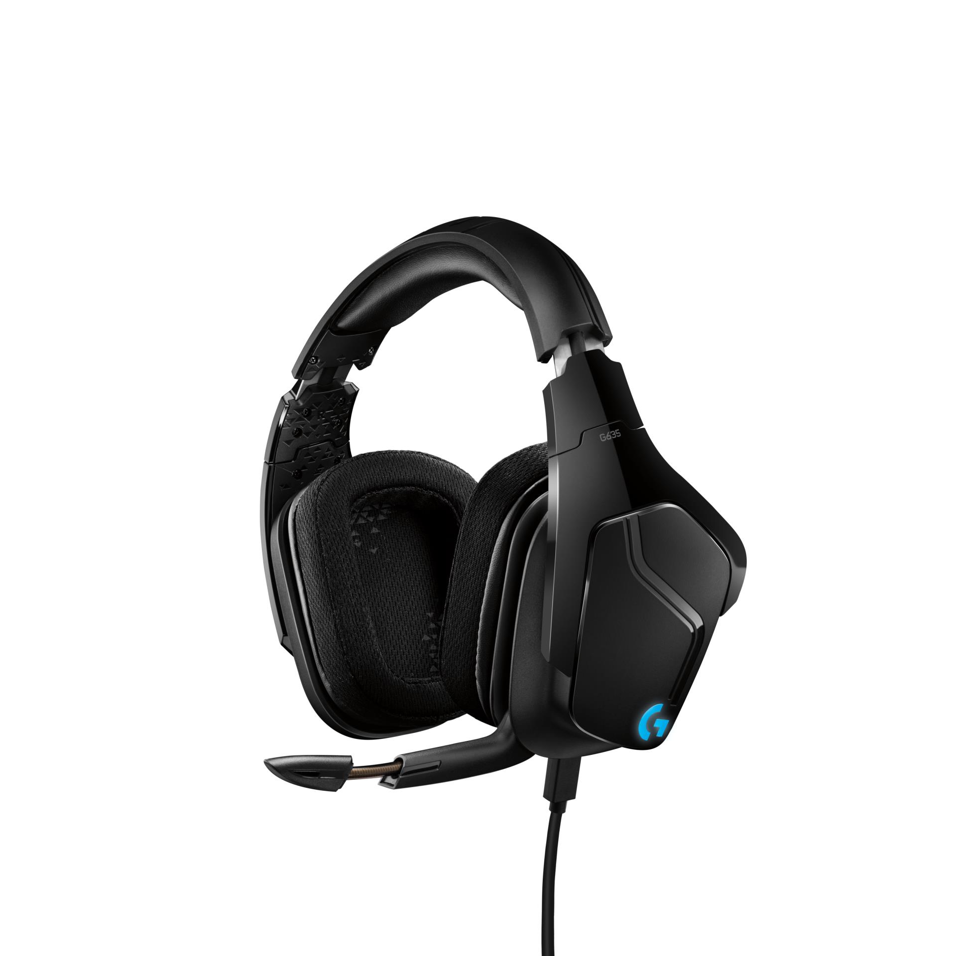 Logitech Casque de jeu Lightsync 7.1 Surround G635 pour PC, PS4,